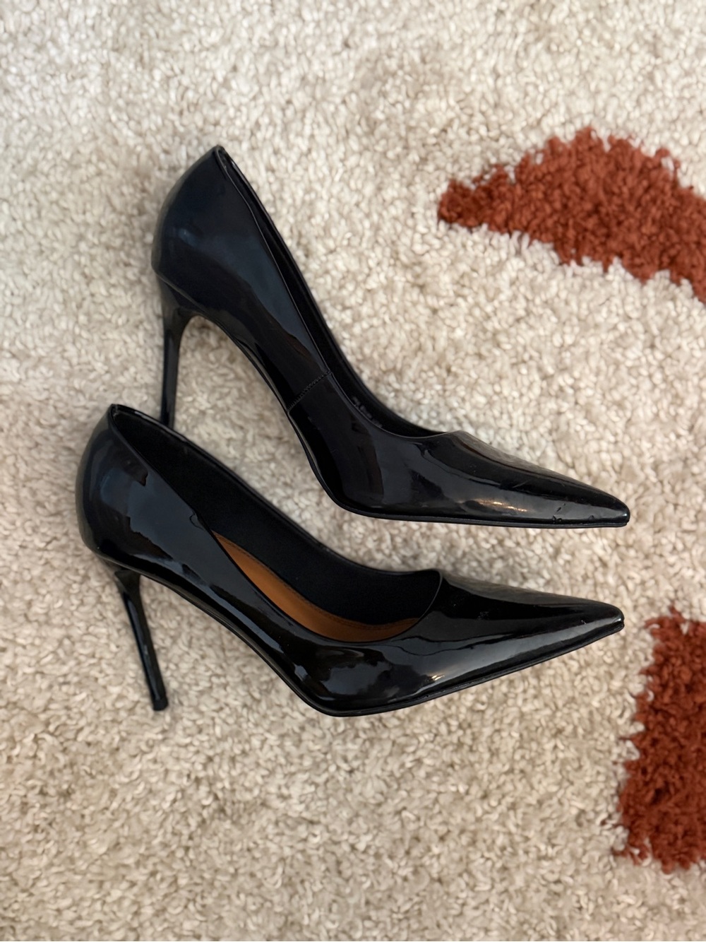 ASOS Black Patent Pointed Toe Stiletto Heels